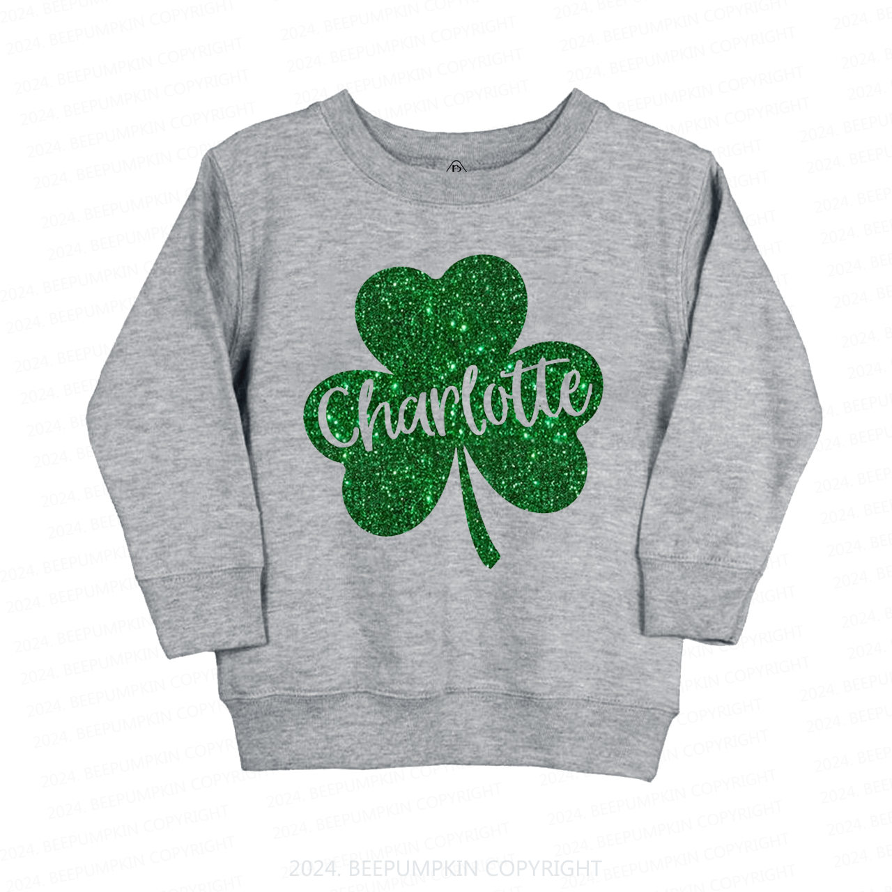 Personalized Name St Patricks Day Kids Sweatshirt