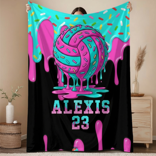 Personalized Baseball Drip Blanket