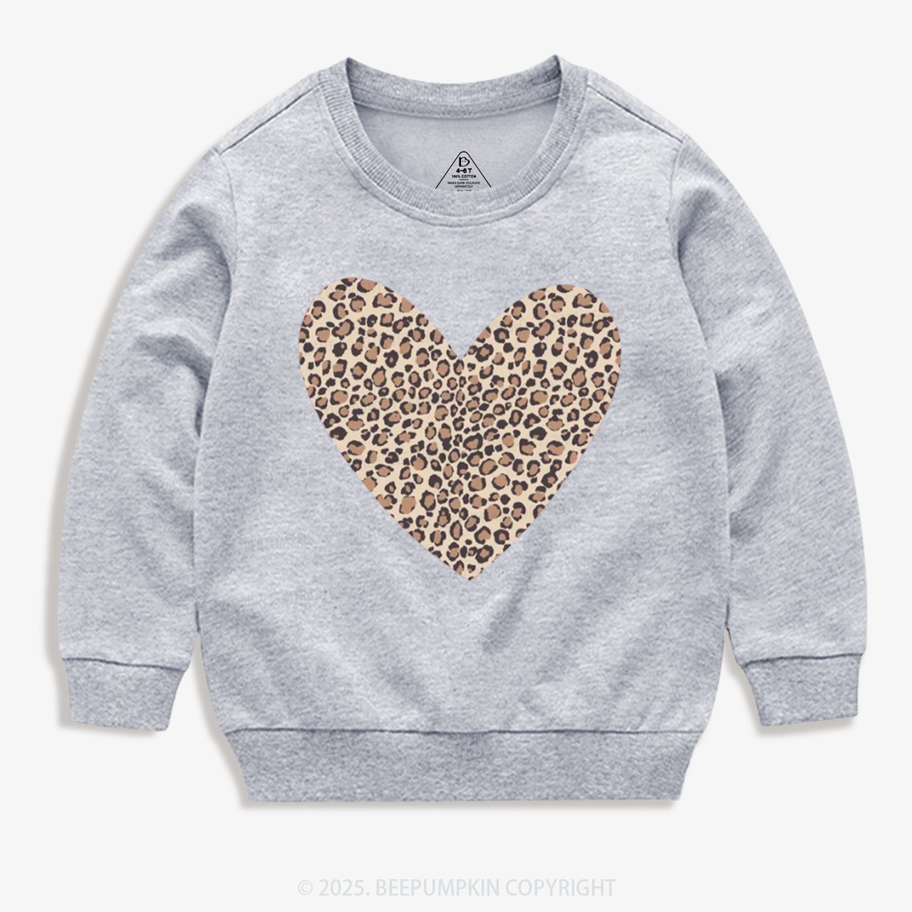 Leopard Heart Valentine's Day Kid's Sweatshirt