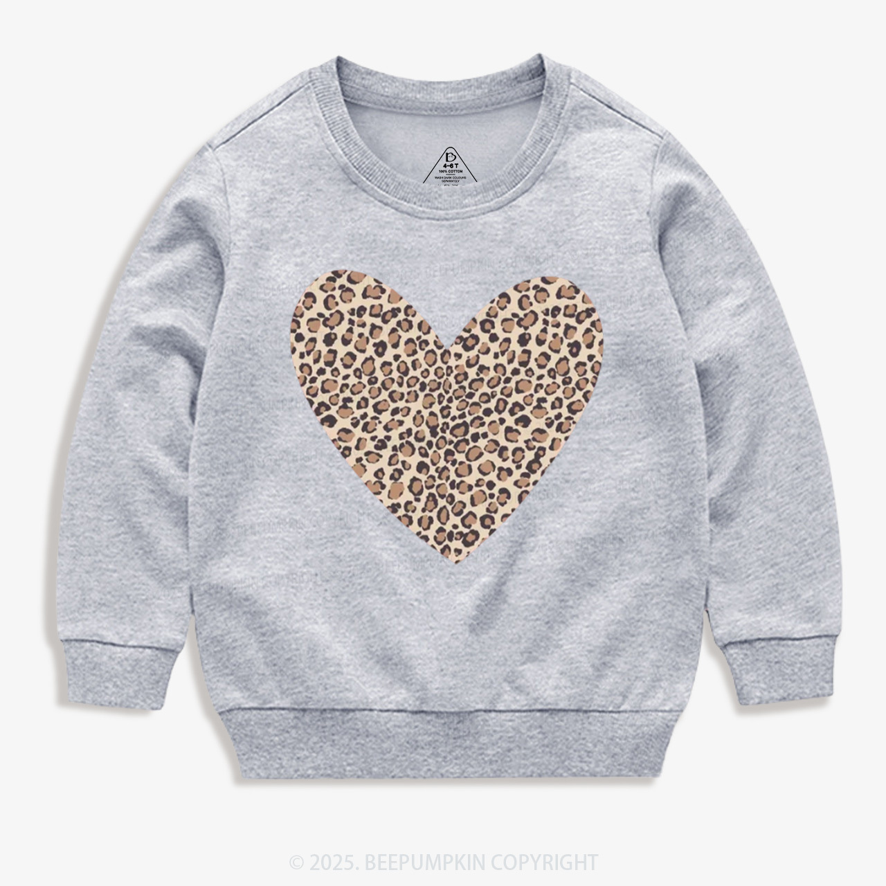 Leopard Heart Valentine's Day Kid's Sweatshirt