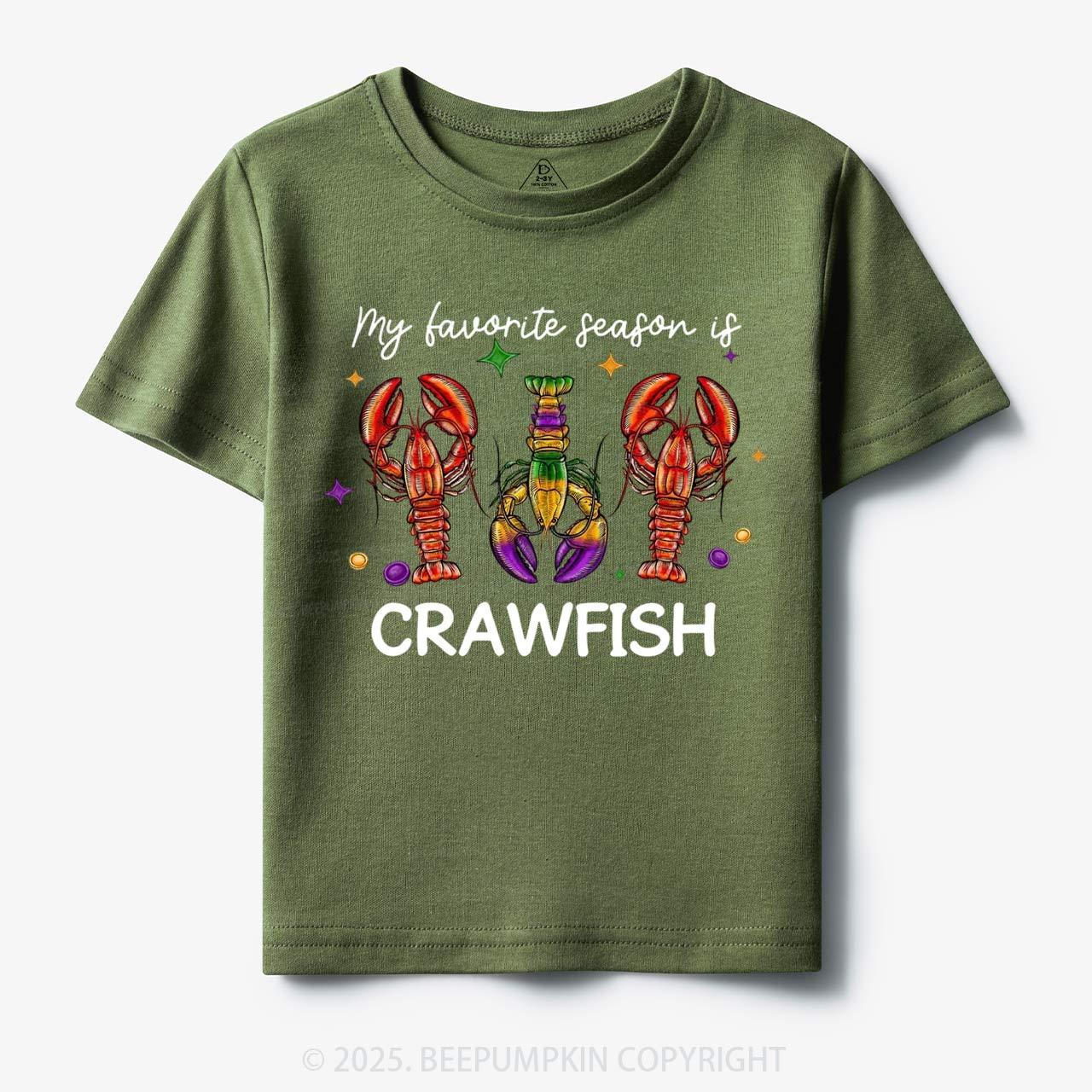 Mardi Gras Crawfish Toddler&Kid's Tees Beepumpkin