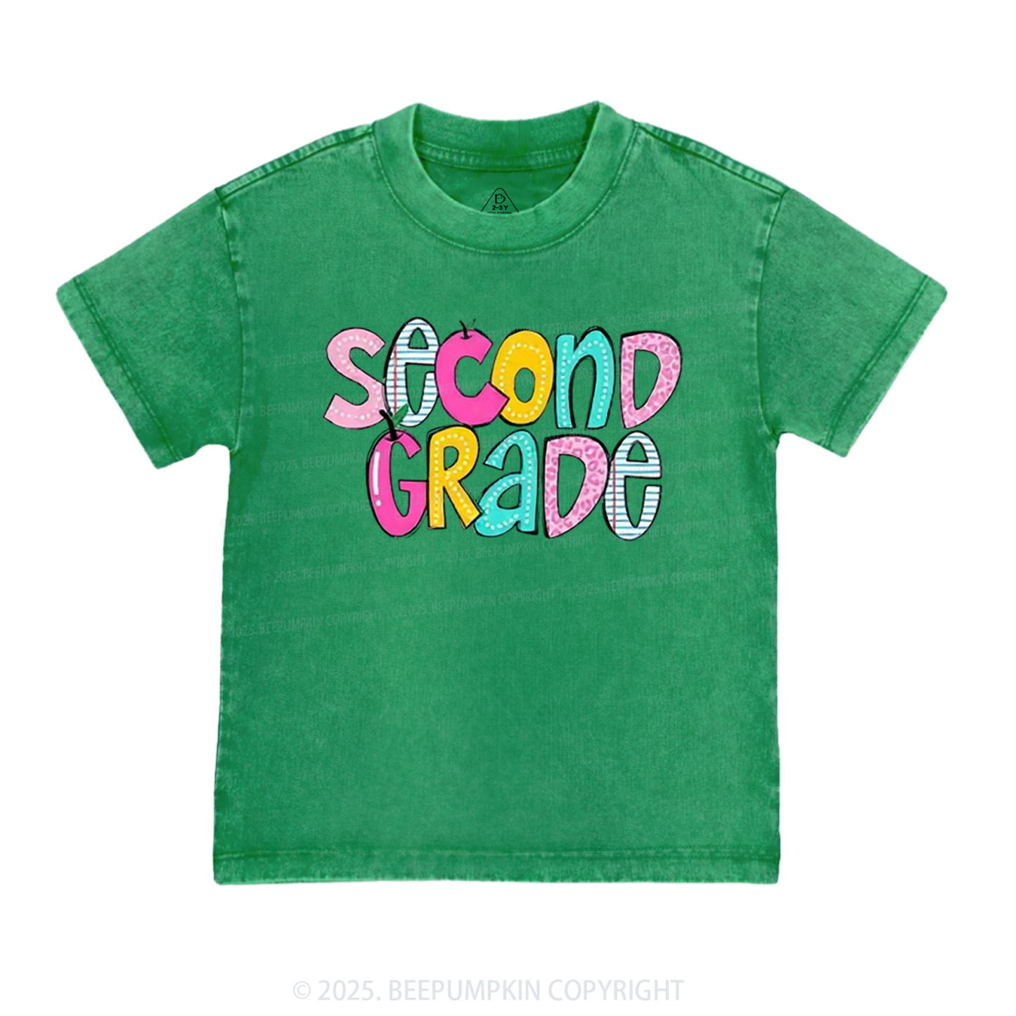 Personalized Colorful Grades Toddler&Kids Washed Tees