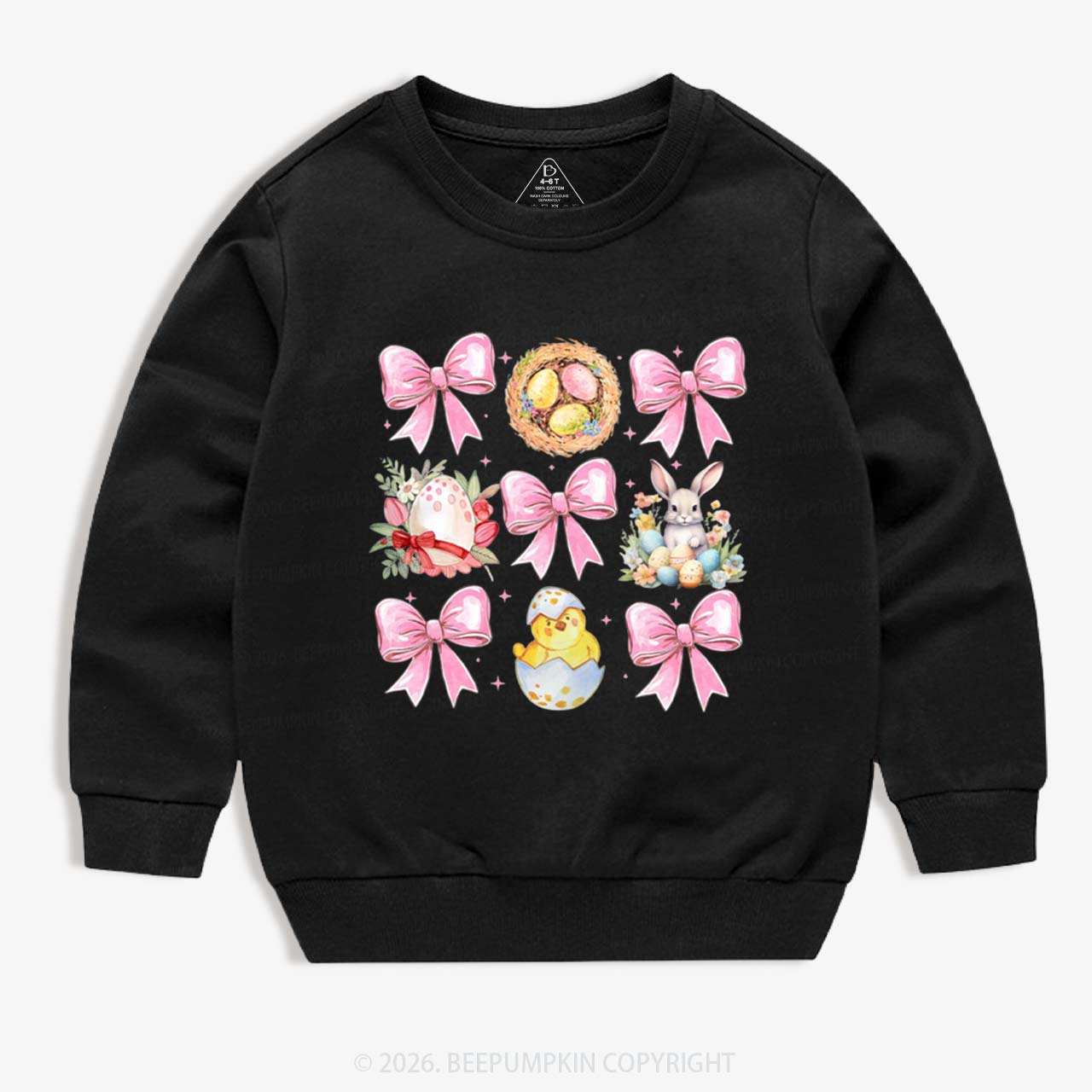 Bloom & Bunny Delight Kid's Sweatshirt