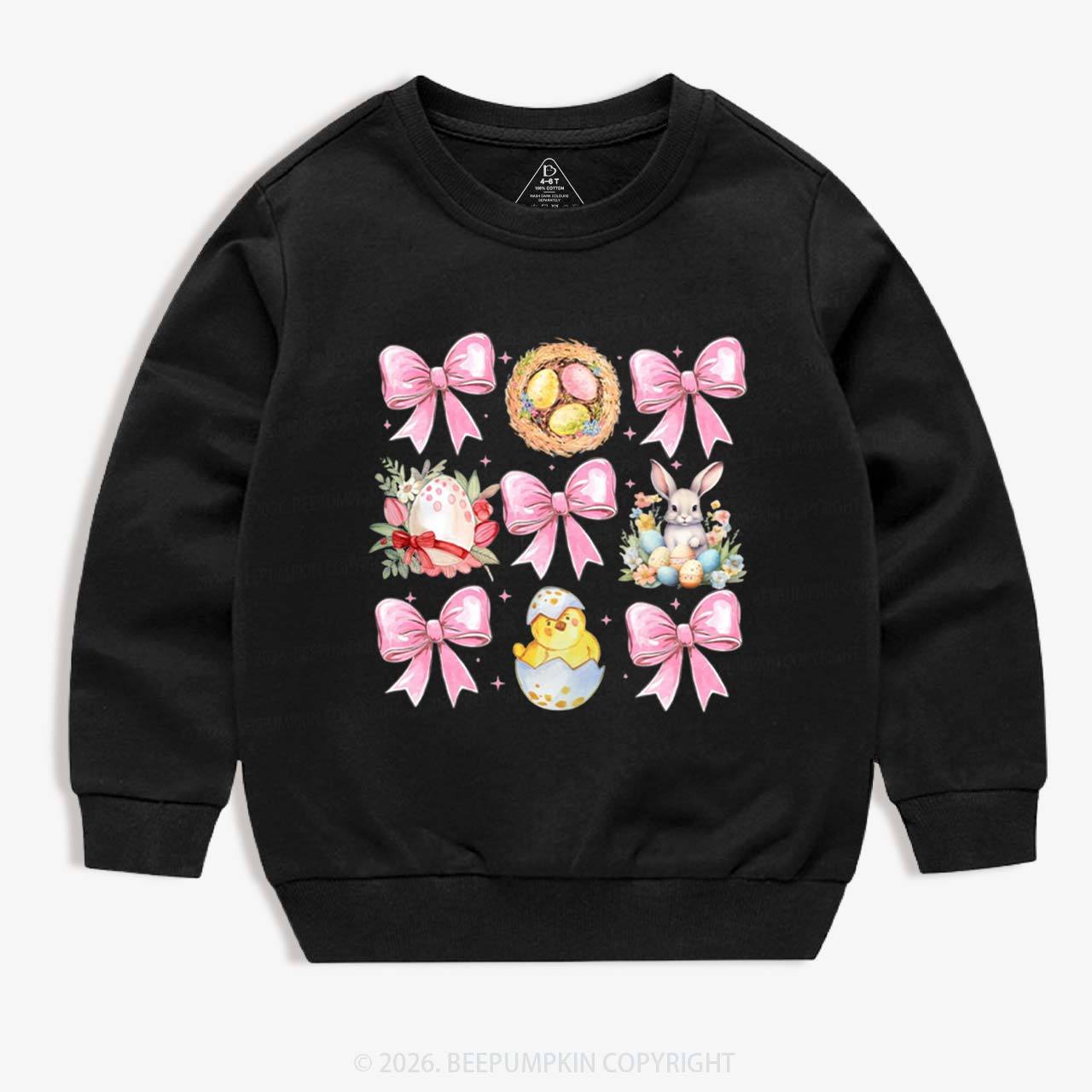 Bloom & Bunny Delight Kid's Sweatshirt