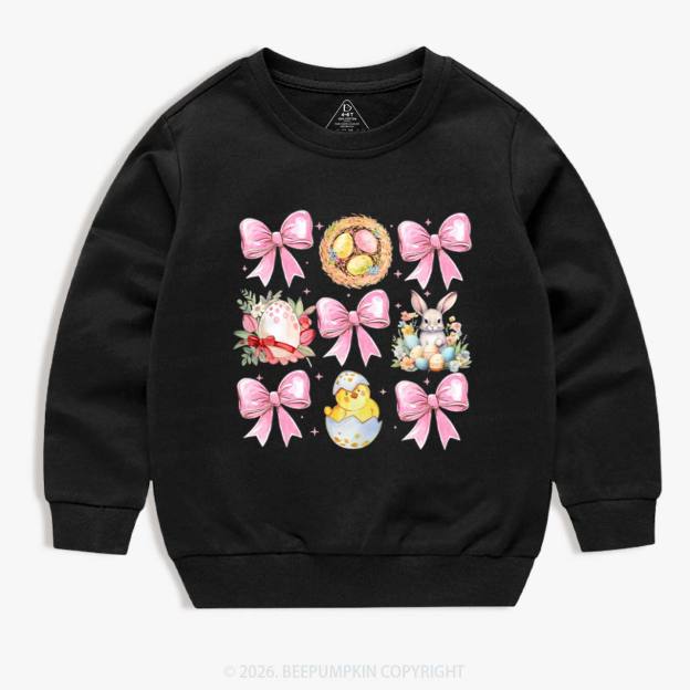 Bloom & Bunny Delight Kid's Sweatshirt