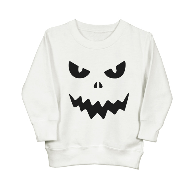 Halloween Terror Face Kids Sweatshirt