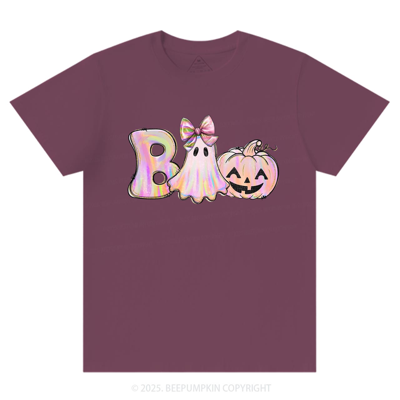 Halloween Iridescent Ghost Pumpkin T-Shirts Beepumpkin