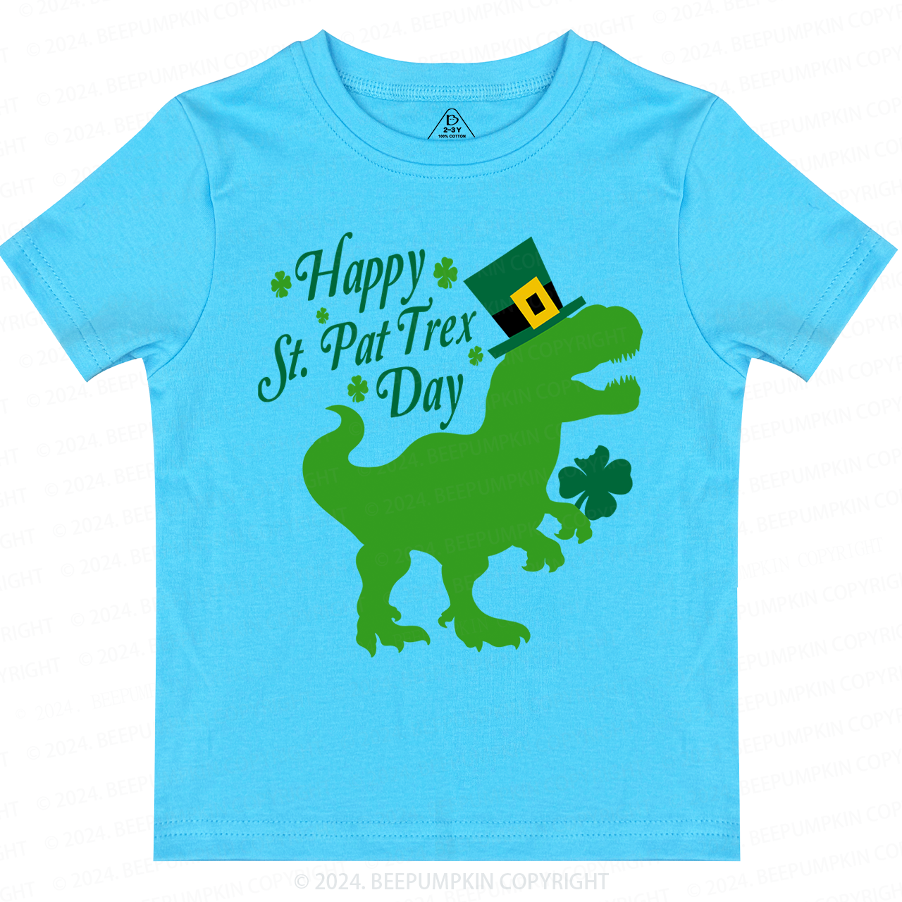 Happy St.Pat Trex Day Toddler&Kids Tees Beepumpkin