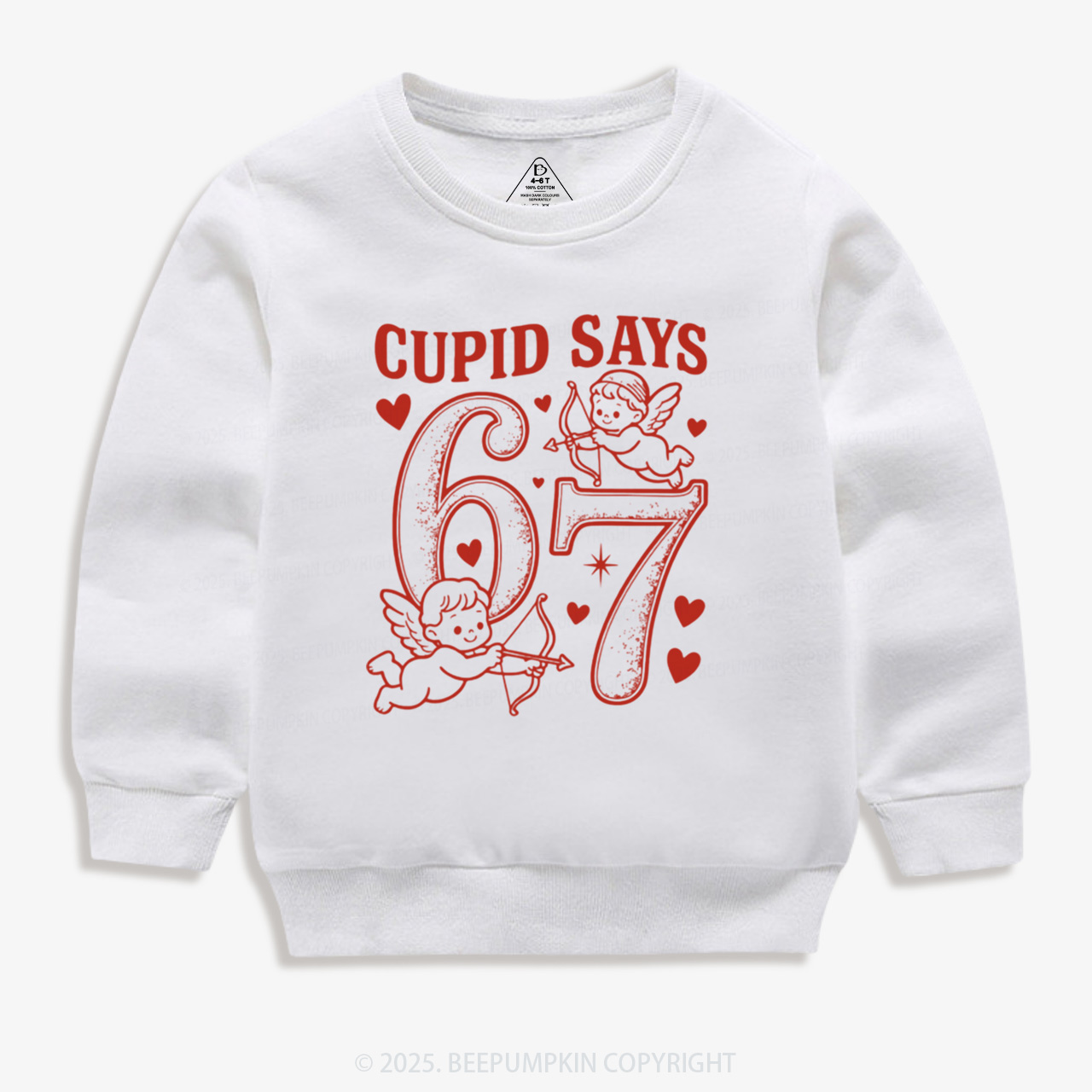Cupid Days 67 Love Graphic Kid's Sweatshirt