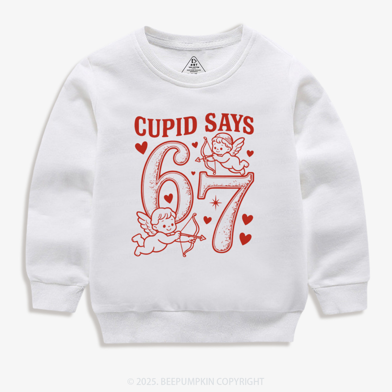 Cupid Days 67 Love Graphic Kid's Sweatshirt