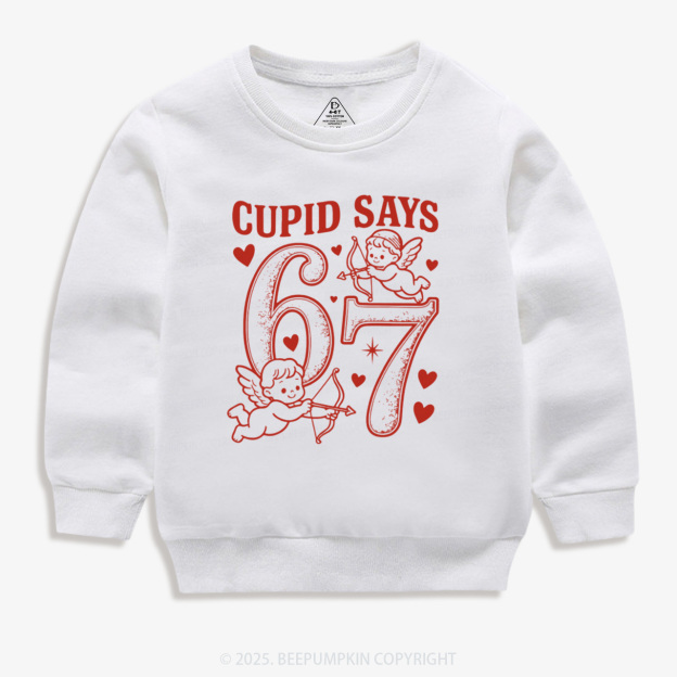 Cupid Days 67 Love Graphic Kid's Sweatshirt