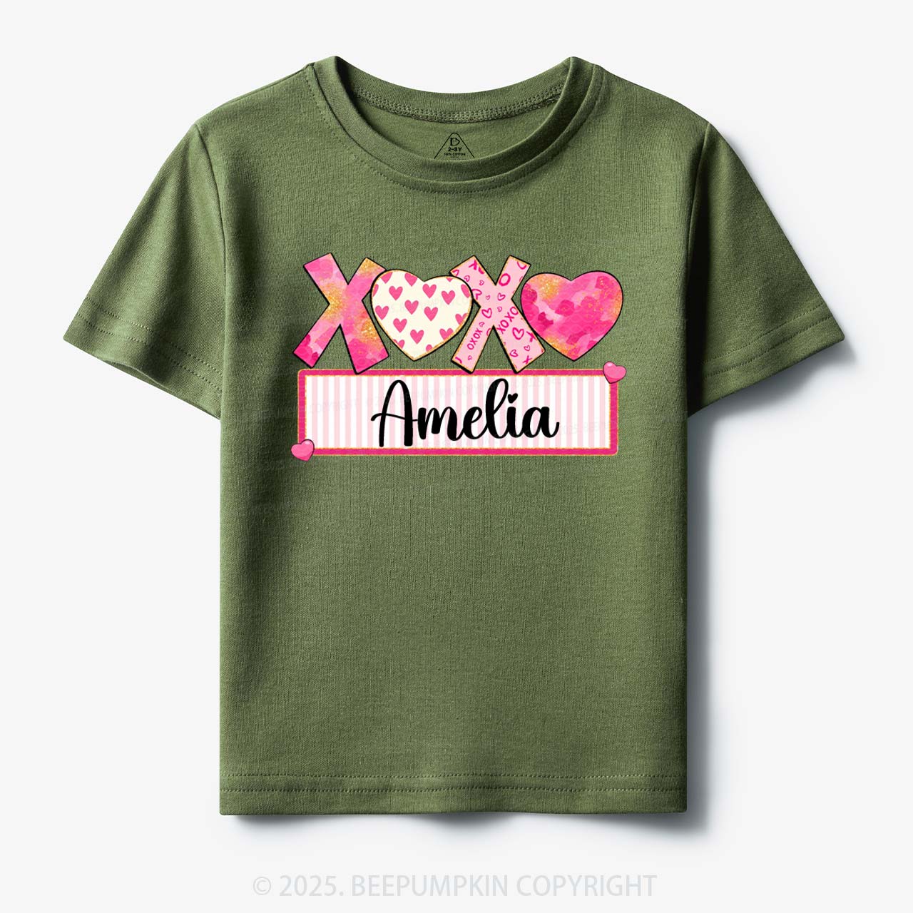 Personalized Xoxo Name Toddler&Kid's Tees Beepumpkin