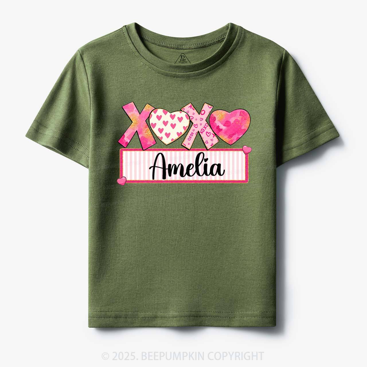 Personalized Xoxo Name Toddler&Kid's Tees Beepumpkin