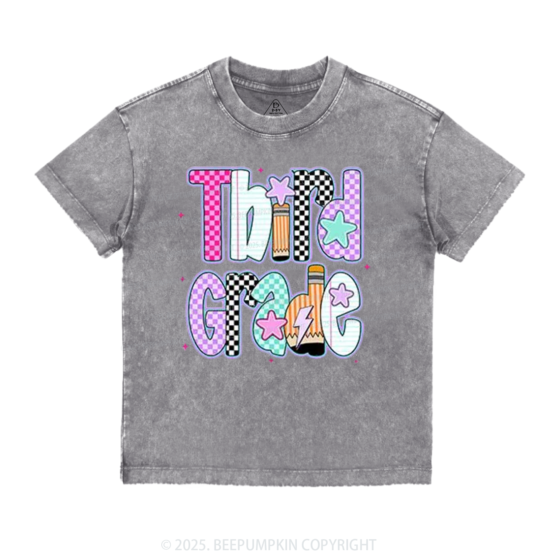 Personalized Purple Aura Grade Toddler&Kids Washed Tees