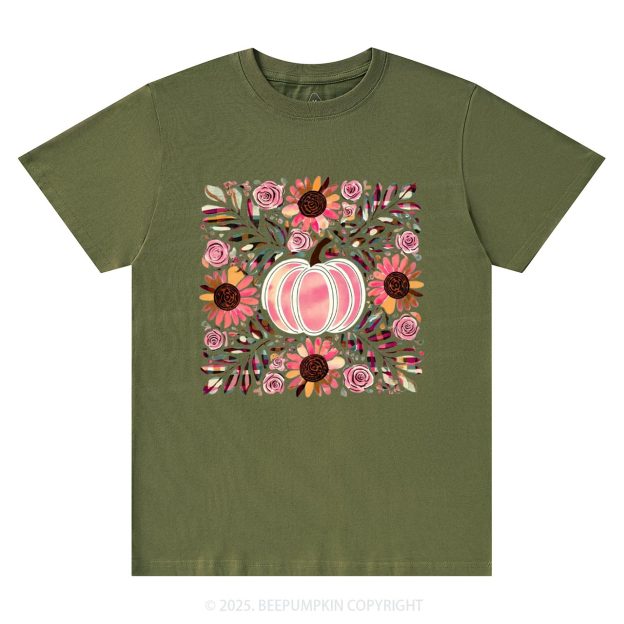 Boho Floral Pumpkin T-Shirts Beepumpkin