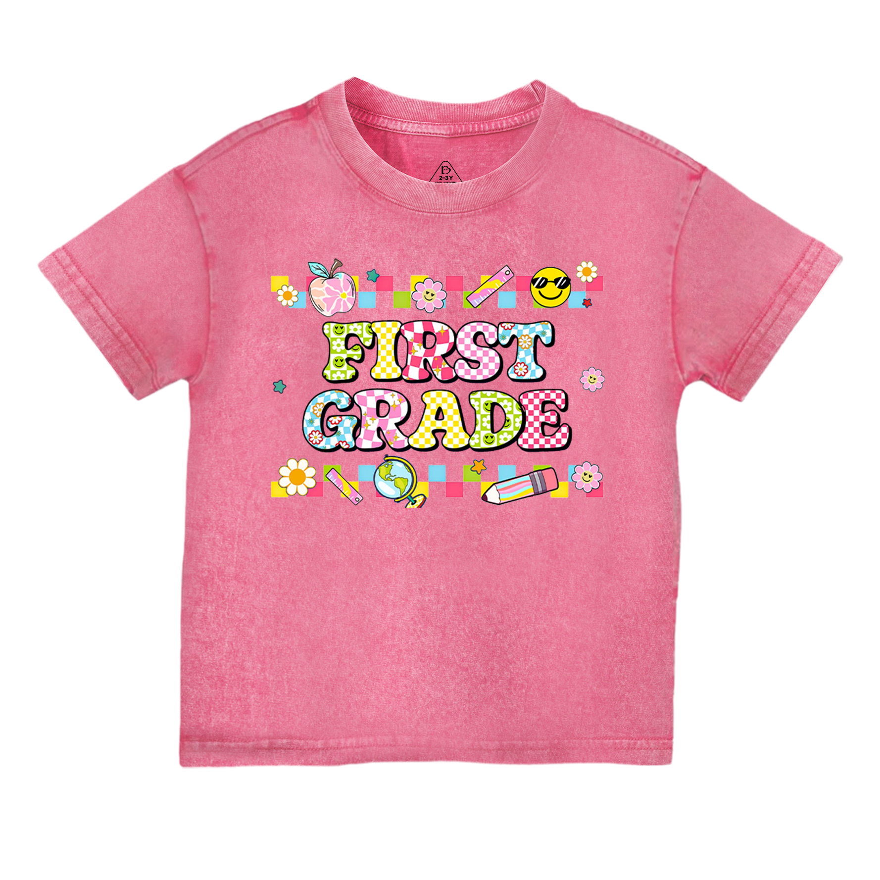 Personalized Preppy Back To School Bundle Toddler&Kids Washed Tees