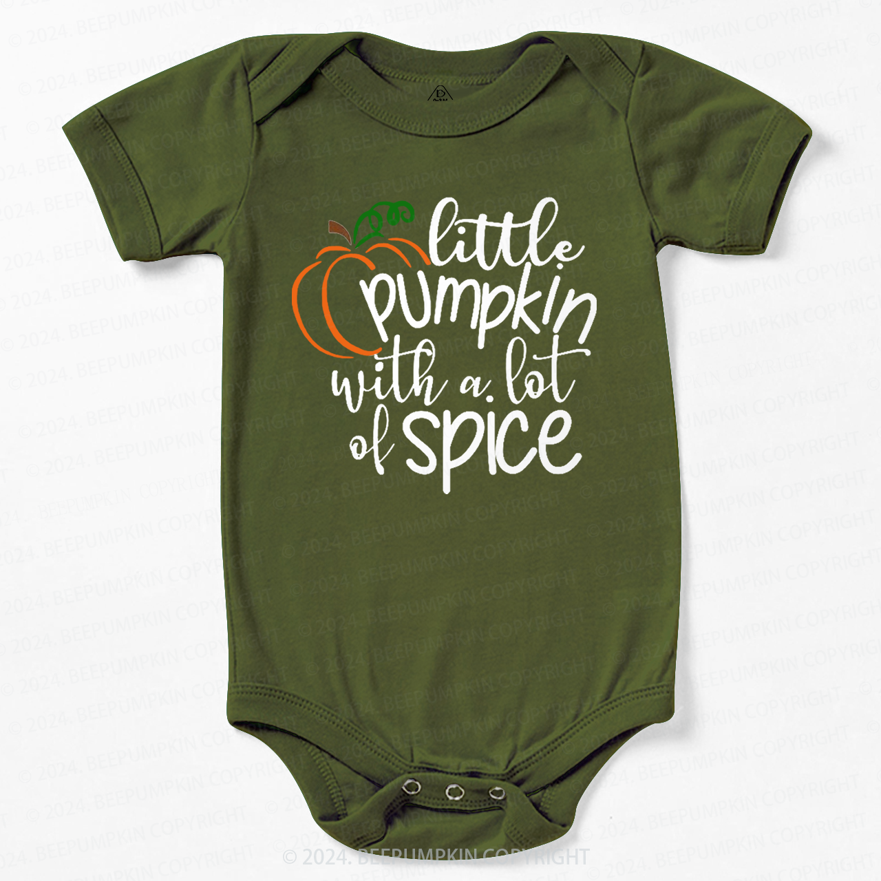 Little Pumpkin With A Lot Of Spice Baby Bodysuits 
