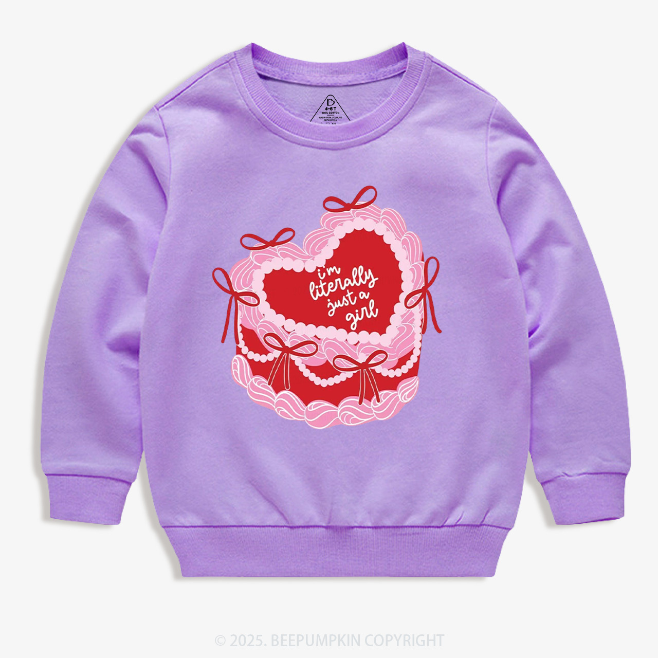 Literally Just A Girl Kid's Sweatshirt