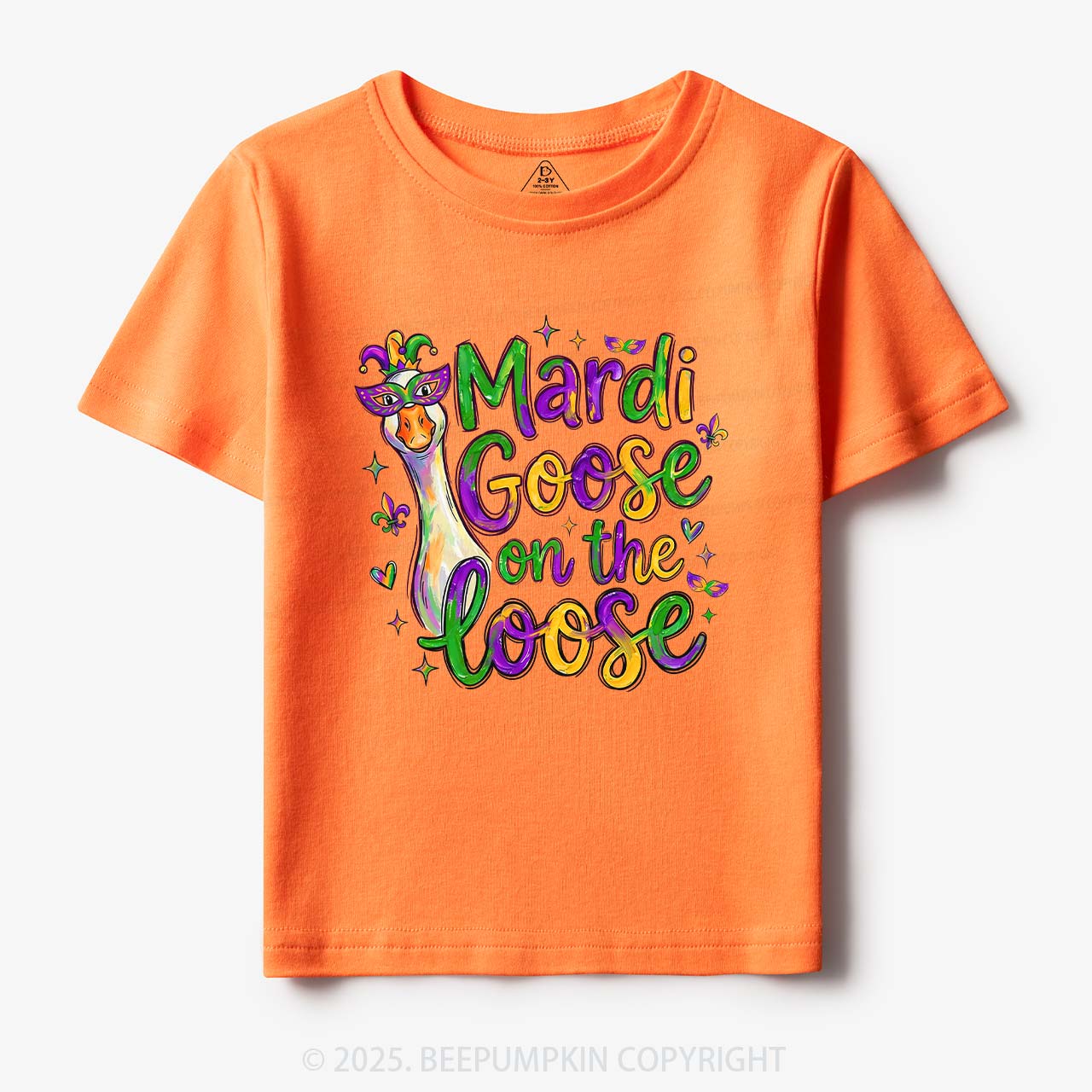 Mardi Gras Goose Toddler&Kid's Tees Beepumpkin
