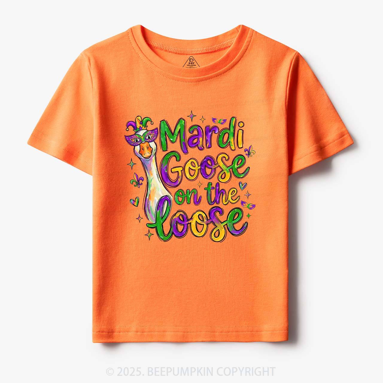 Mardi Gras Goose Toddler&Kid's Tees Beepumpkin