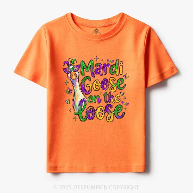 Mardi Gras Goose Toddler&Kid's Tees Beepumpkin