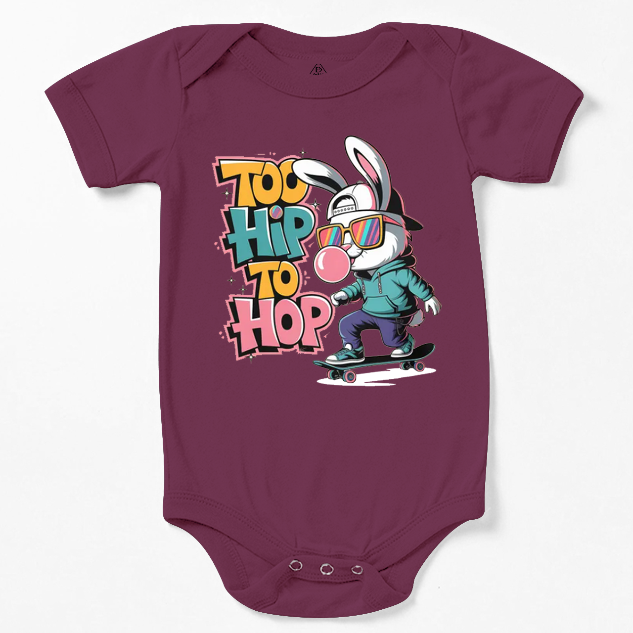Skateboarding Bunny Bodysuit Beepumpkin