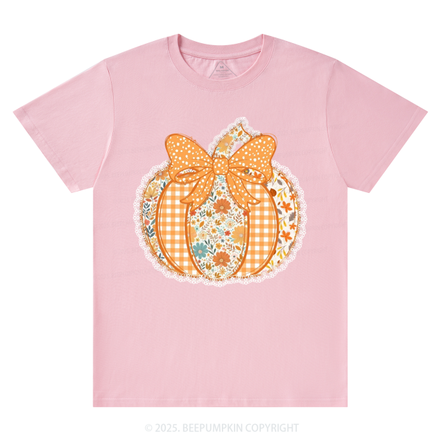 Preppy Floral Fall Pumpkin T-Shirts Beepumpkin