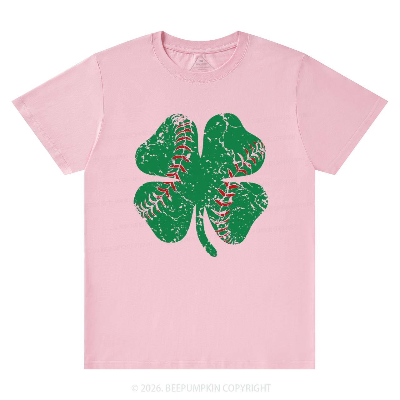 Baseball Shamrock St Patrick's Day T-Shirts Beepumpkin