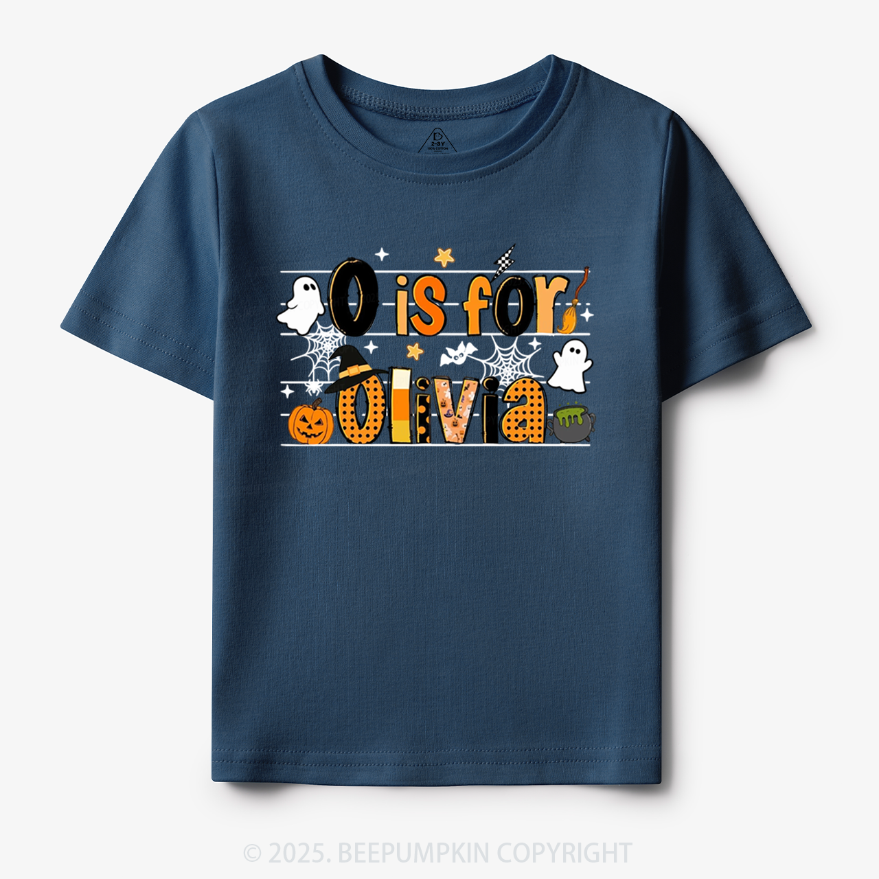 Personalized Name Halloween Toddler&Kid's Tees Beepumpkin