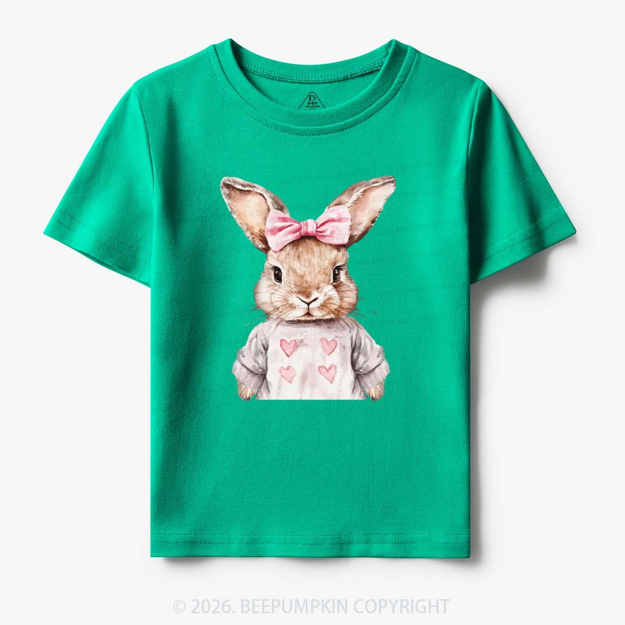 Sweet Bow Bunny Easter Toddler&Kid's Tees