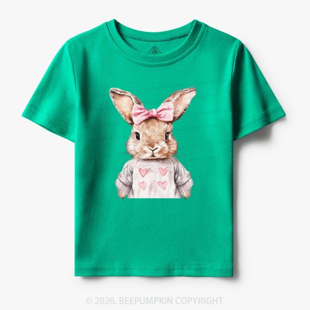 Sweet Bow Bunny Easter Toddler&Kid's Tees