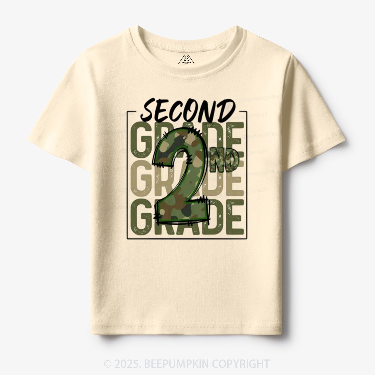 Personalized Camo Back to School Toddler&Kid's Tees Beepumpkin