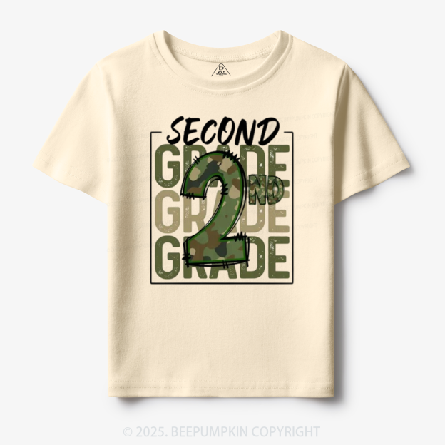 Personalized Camo Back to School Toddler&Kid's Tees Beepumpkin