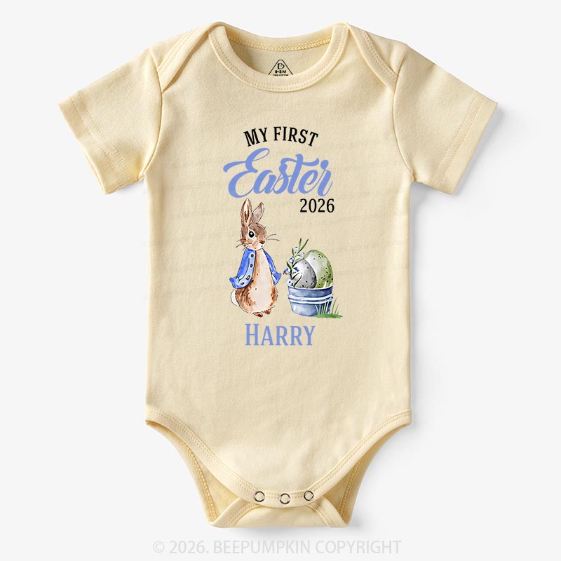 Personalized Little Bunny’s First Easter Baby Bodysuit
