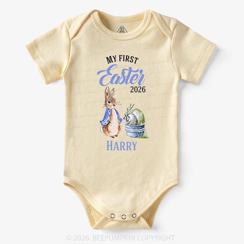 Personalized Little Bunny’s First Easter Baby Bodysuit