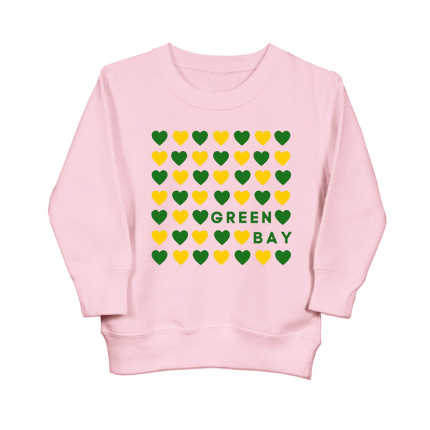 Toddler Sweatshirt - Heart Green Bay