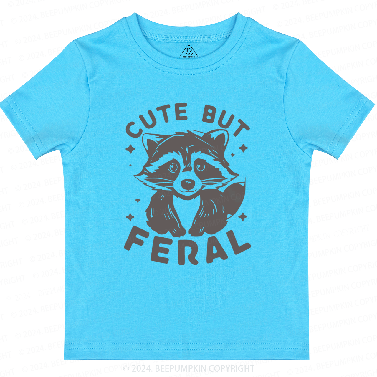Cute But Feral Toddler&Kids Tees Beepumpkin 7