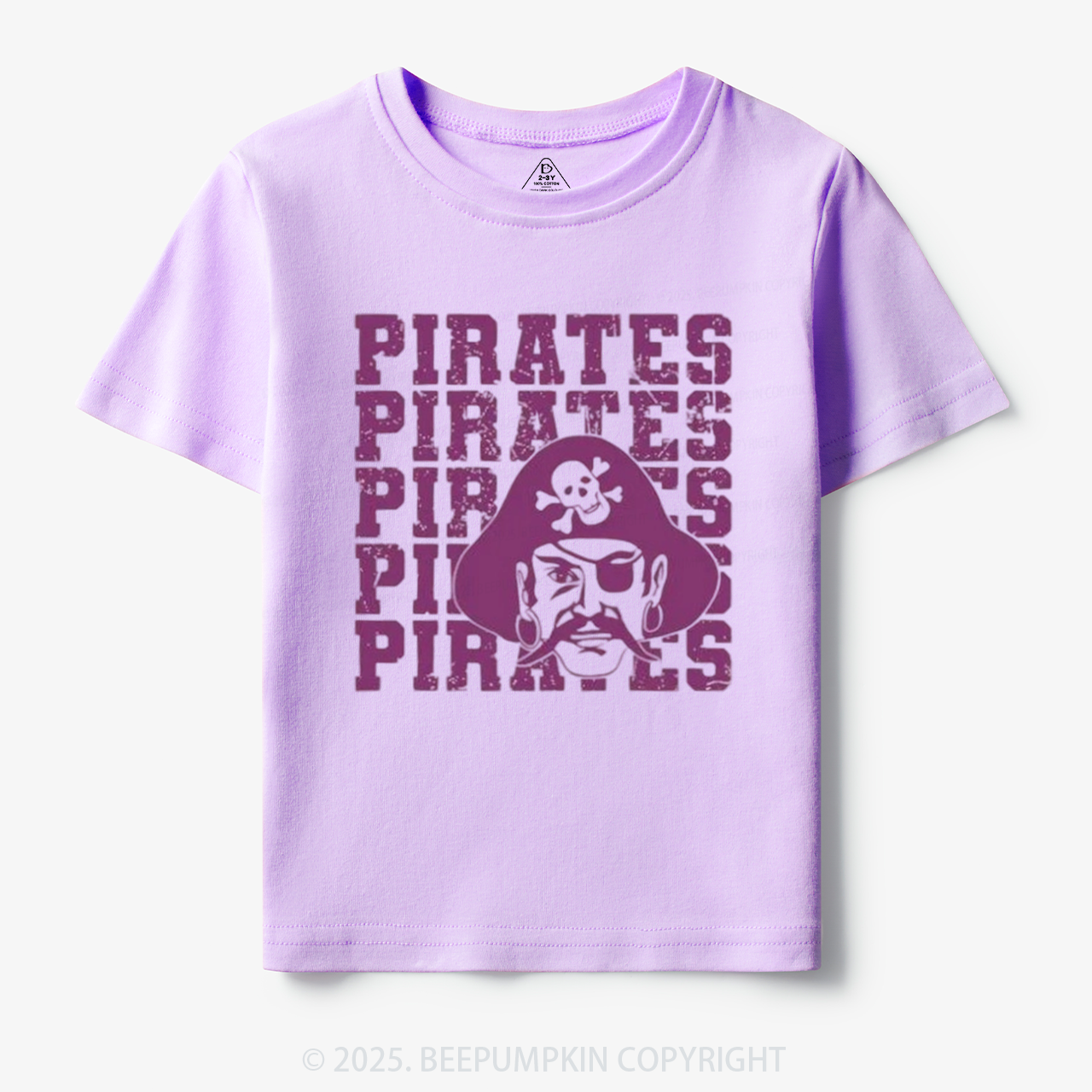 Personalized Pirates Mascot Toddler&Kid's Tees Beepumpkin