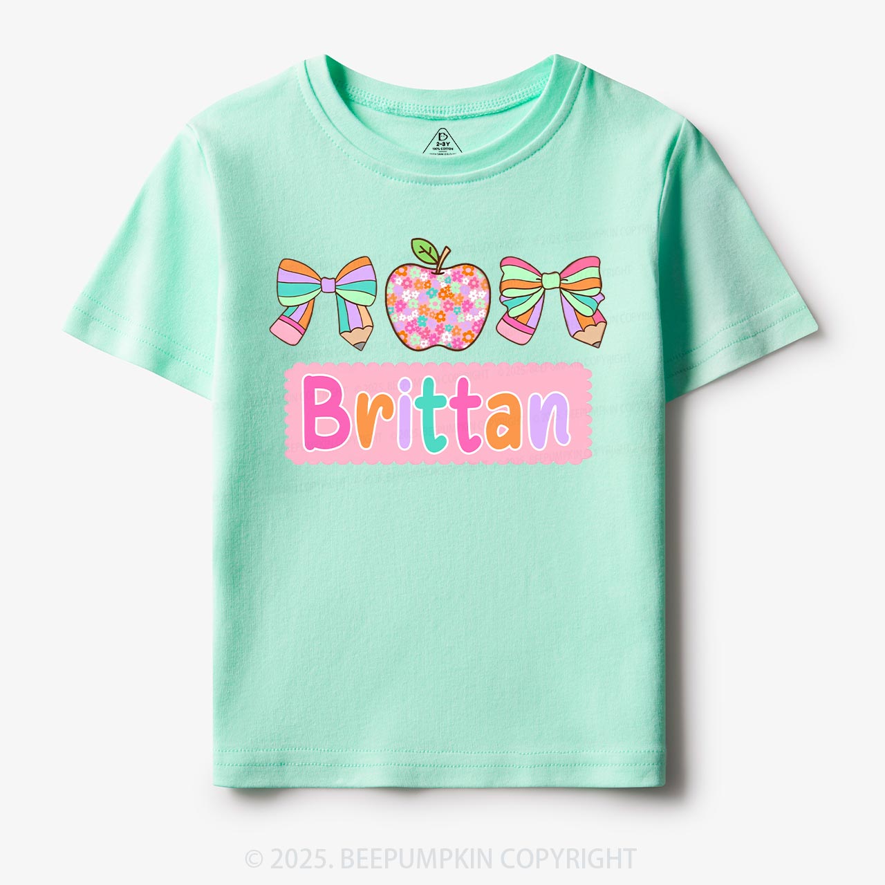 Personalized Pretty Name Toddler&Kid's Tees Beepumpkin