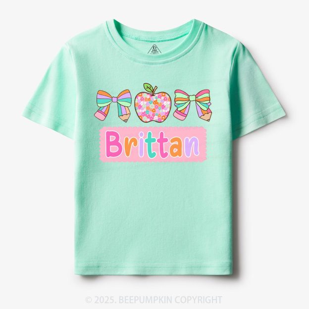 Personalized Pretty Name Toddler&Kid's Tees Beepumpkin