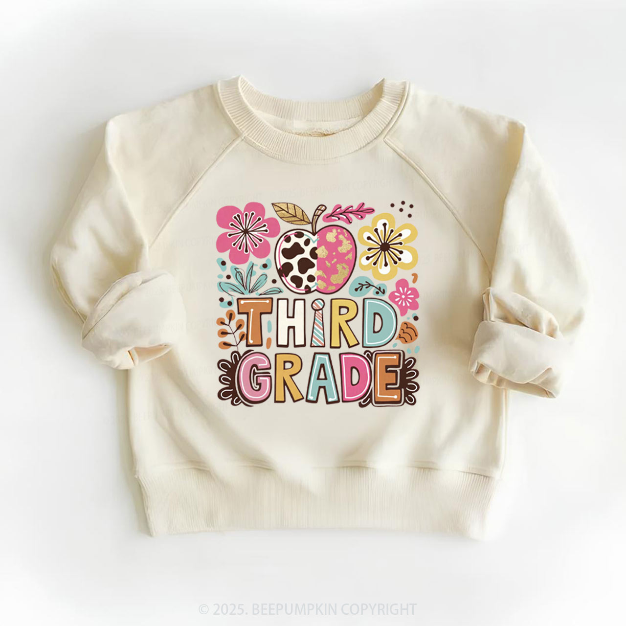 Personalized Apple Blossoms Kid's Sweatshirt