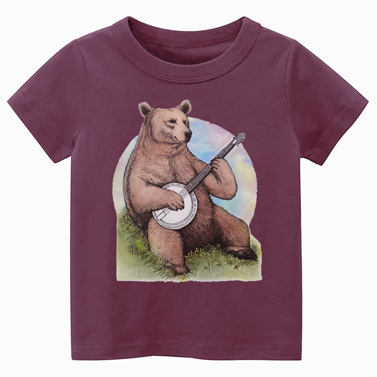 Bluegrass Banjo Bear Toddler&Kid's Tees Beepumpkin