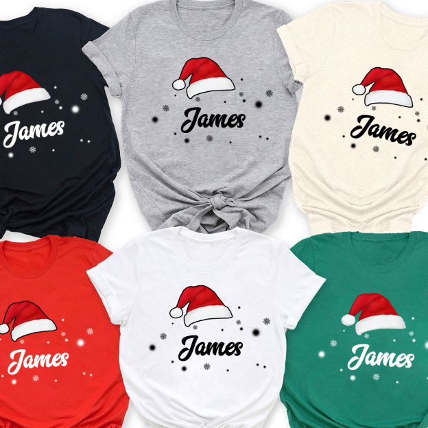 Custom Hat Christmas Family Matching Shirt