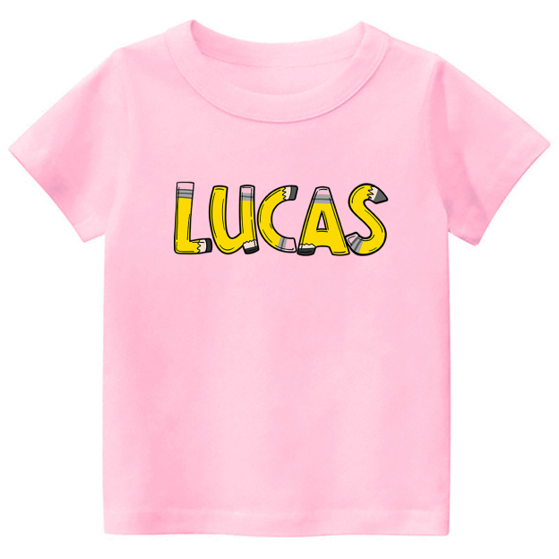 Personalized Pencil Back To School Toddler Shirts