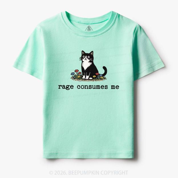 Funny Cat Rage Consumes Me Toddler&Kid's Tees