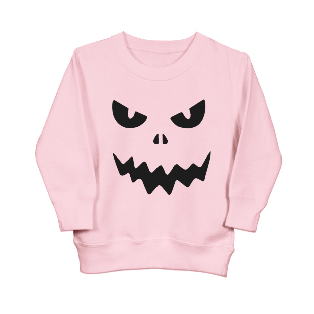 Halloween Terror Face Kids Sweatshirt