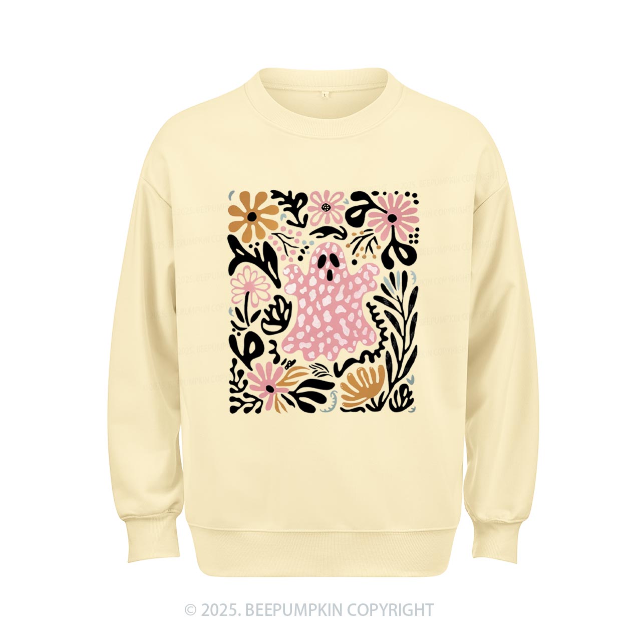 Halloween Boho Ghost Sweatshirt Beepumpkin