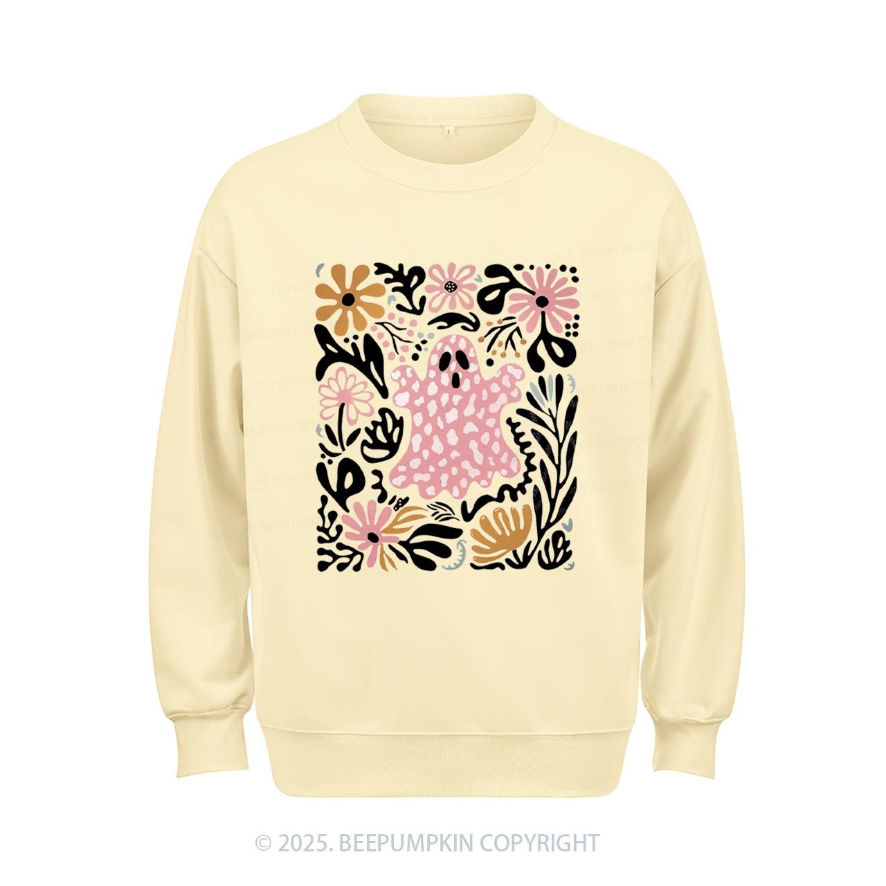 Halloween Boho Ghost Sweatshirt Beepumpkin