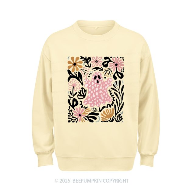 Halloween Boho Ghost Sweatshirt Beepumpkin