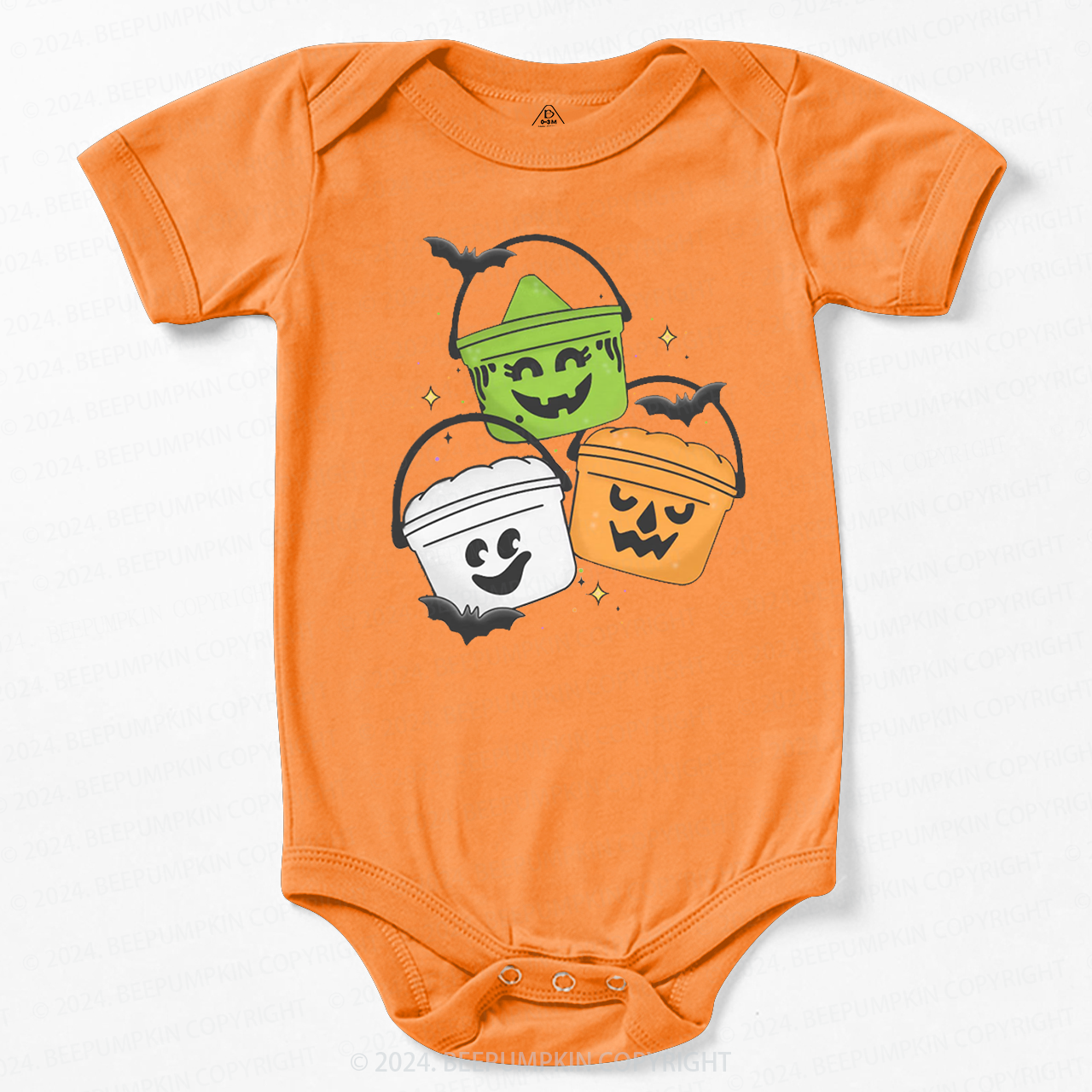Vintage Halloween Happy Meal Bucket  Baby Bodysuits 